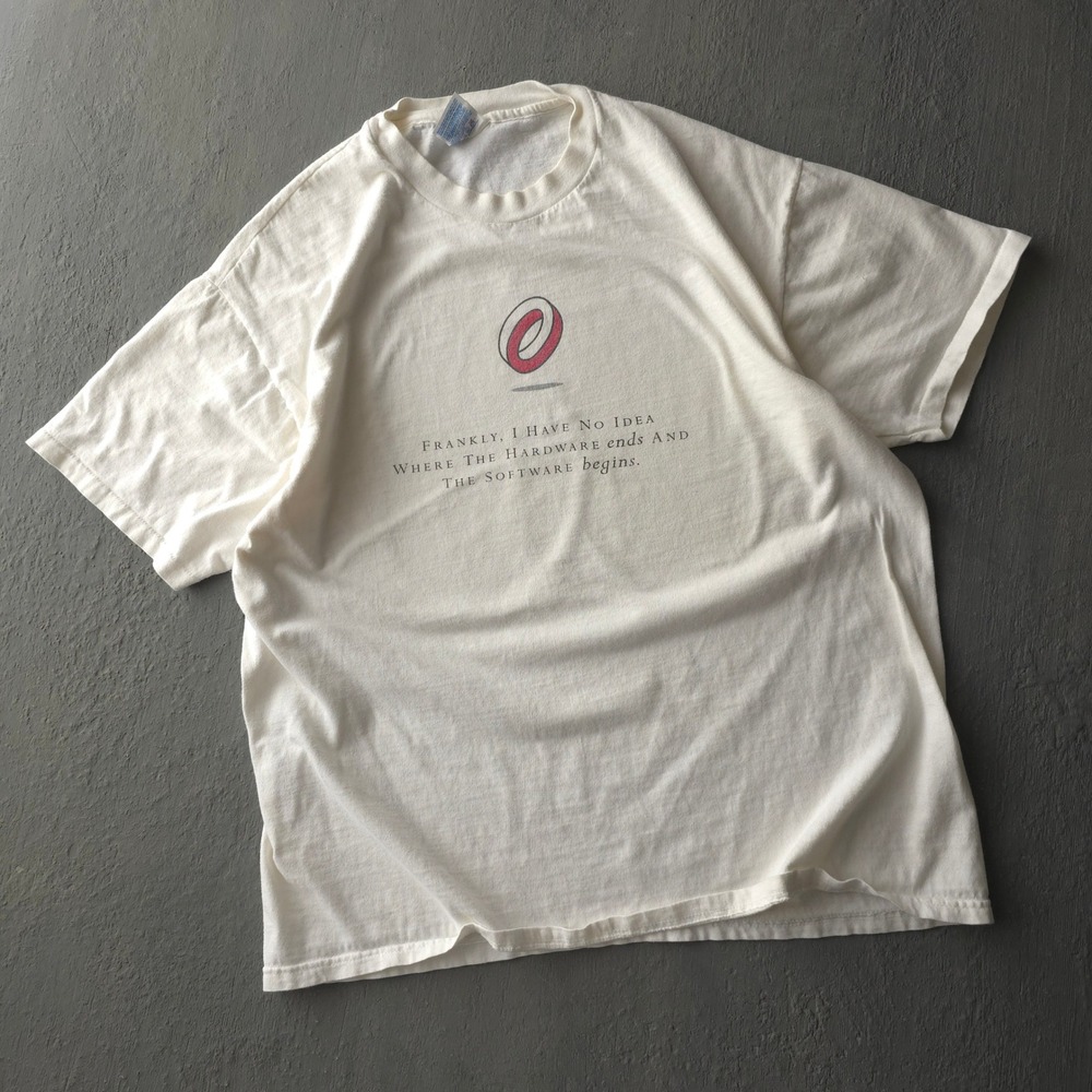 Vintage 90s Compaq White T-shirt XL Software Hardware Promo